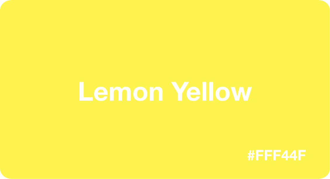 Lemon Yellow Color Best Practices Color Codes Palettes And More